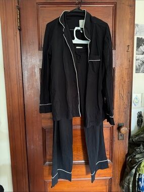 Black Womens cotton Pajama set